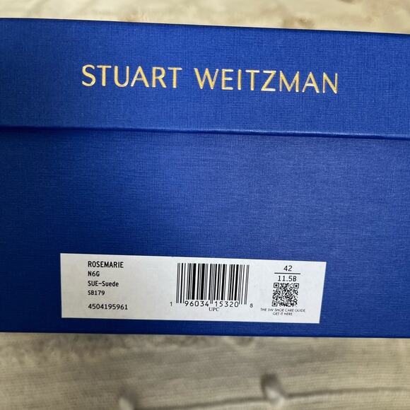 NWT Stuart Weitzman Rosemarie Leather Platform Espadrille Wedge Sandals sz 11.5 - Picture 10 of 10